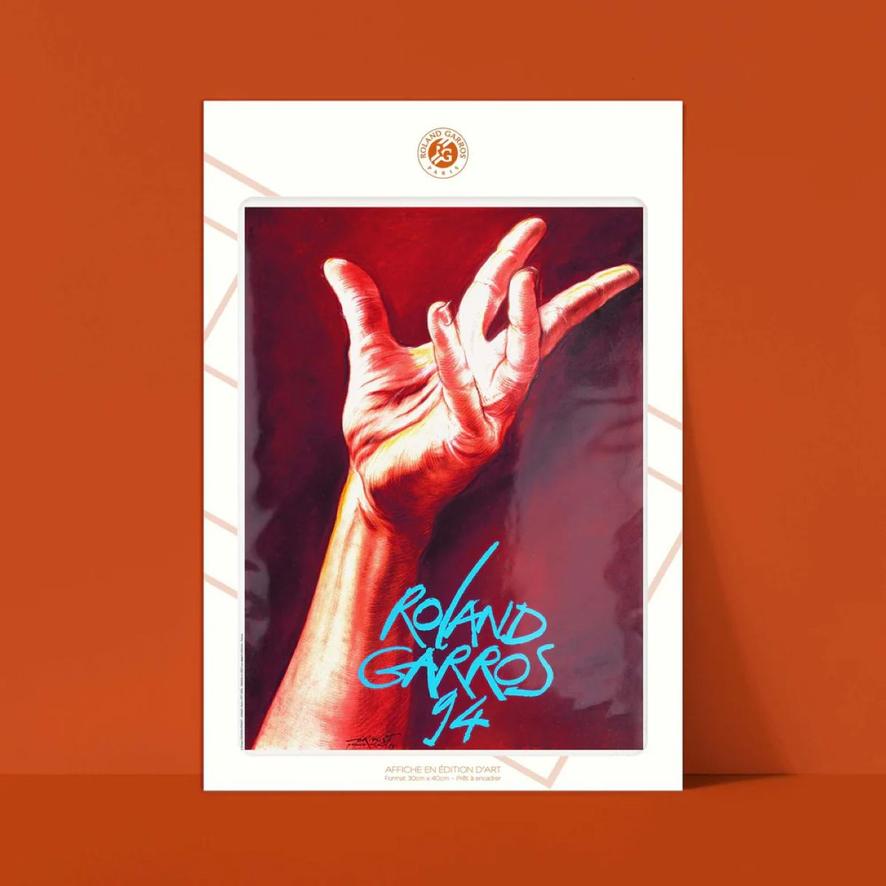 Oneart x Roland-Garros RG 1994 Poster30x40 cm in a pouch - Clay