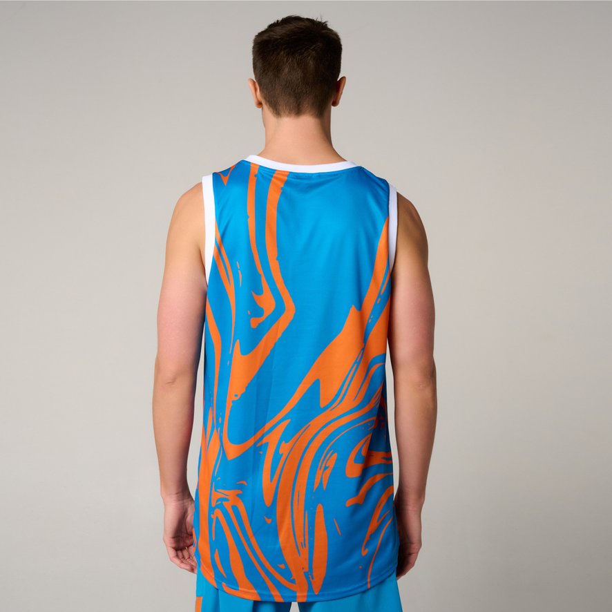 Roland-Garros man Pop Energy Tank Top - Blue and Clay Court