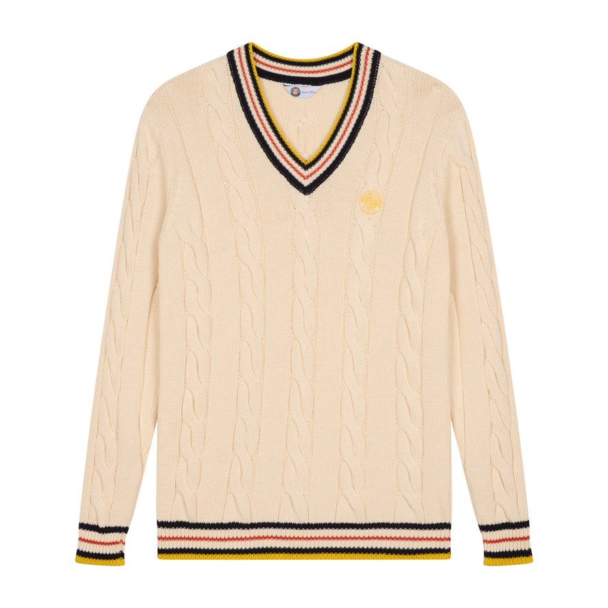 Lacoste x Roland-Garros Men's Heritage Polo - Ecru | Roland-Garros 