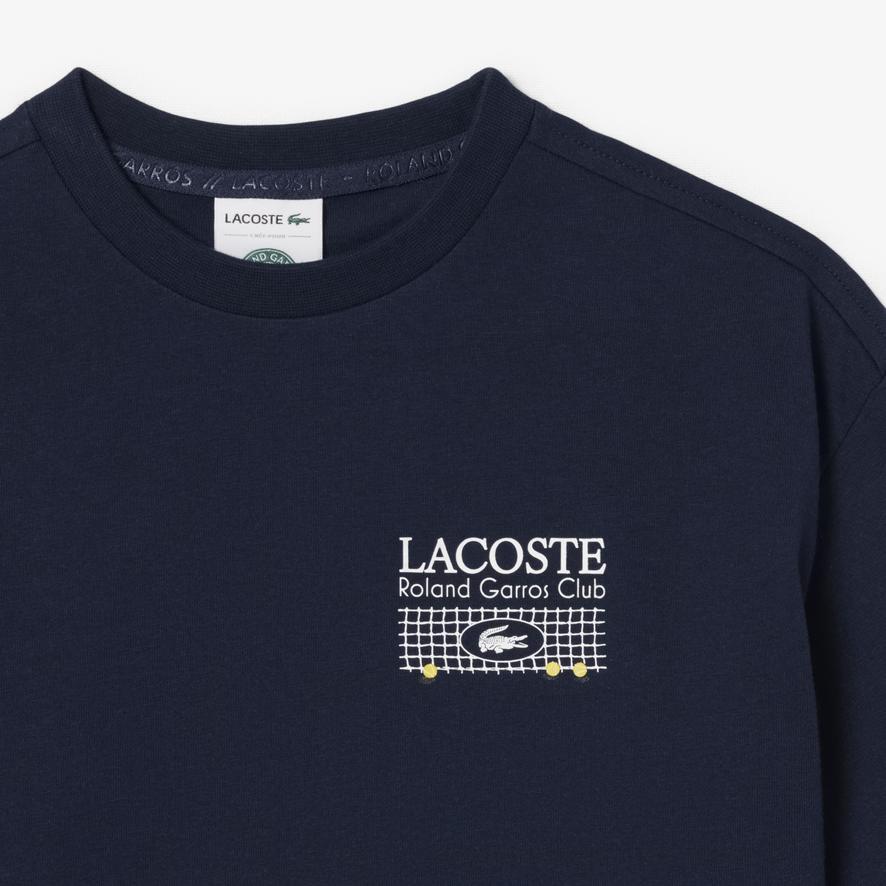 Lacoste x Roland-Garros Club kids T-Shirt - Navy blue | Roland