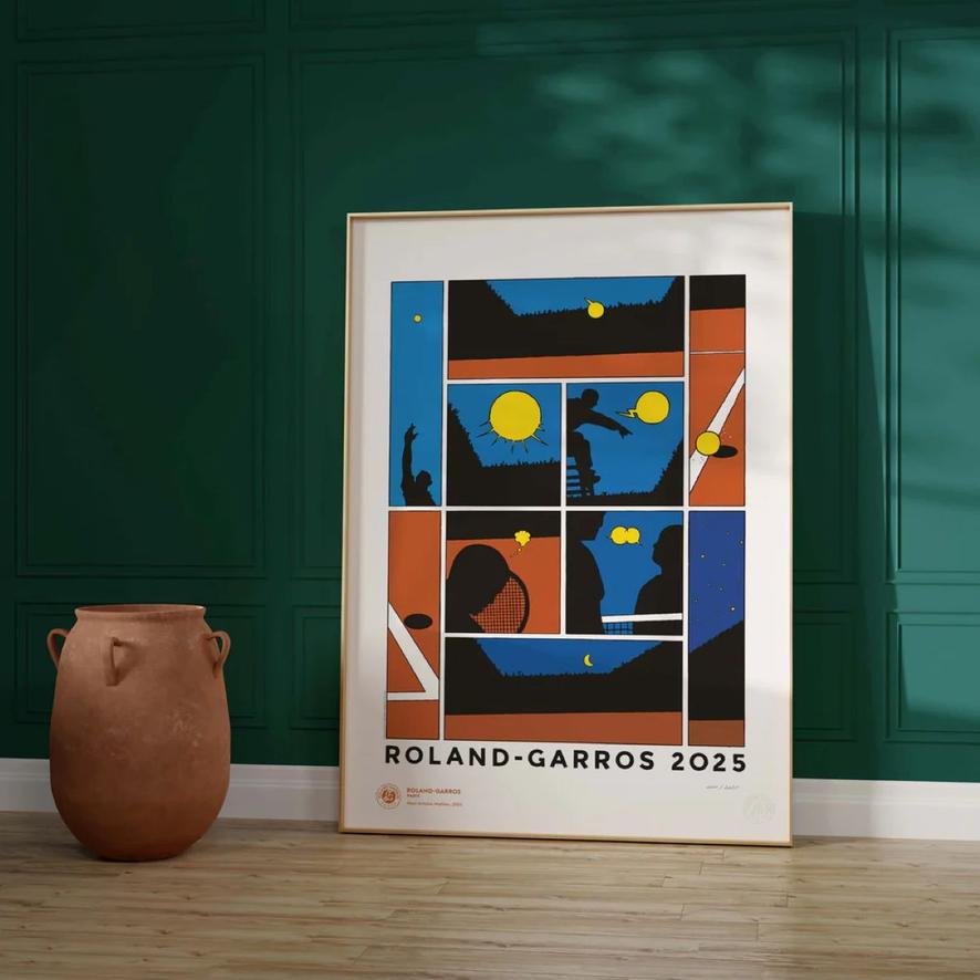 Oneart x Roland-Garros RG 2025 Exceptional poster70x100 cm in tub