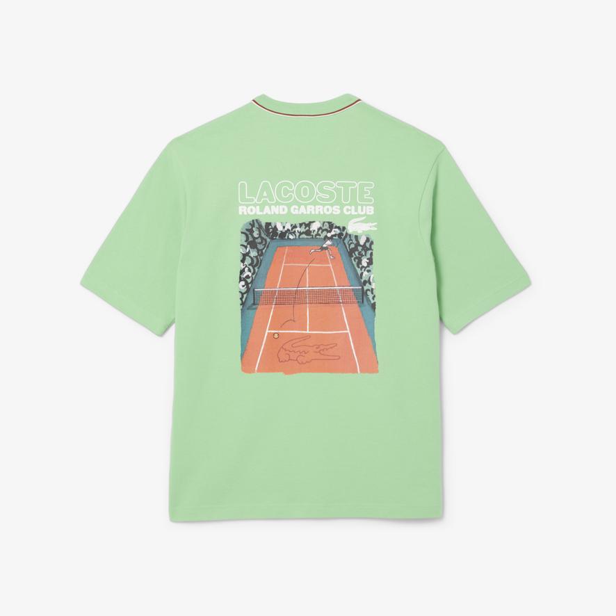 Lacoste x Roland-Garros Club Man T-Shirt - Green | Roland-Garros Store Lacoste x Roland-Garros Club Man T-Shirt - Green | Roland-Garros Store