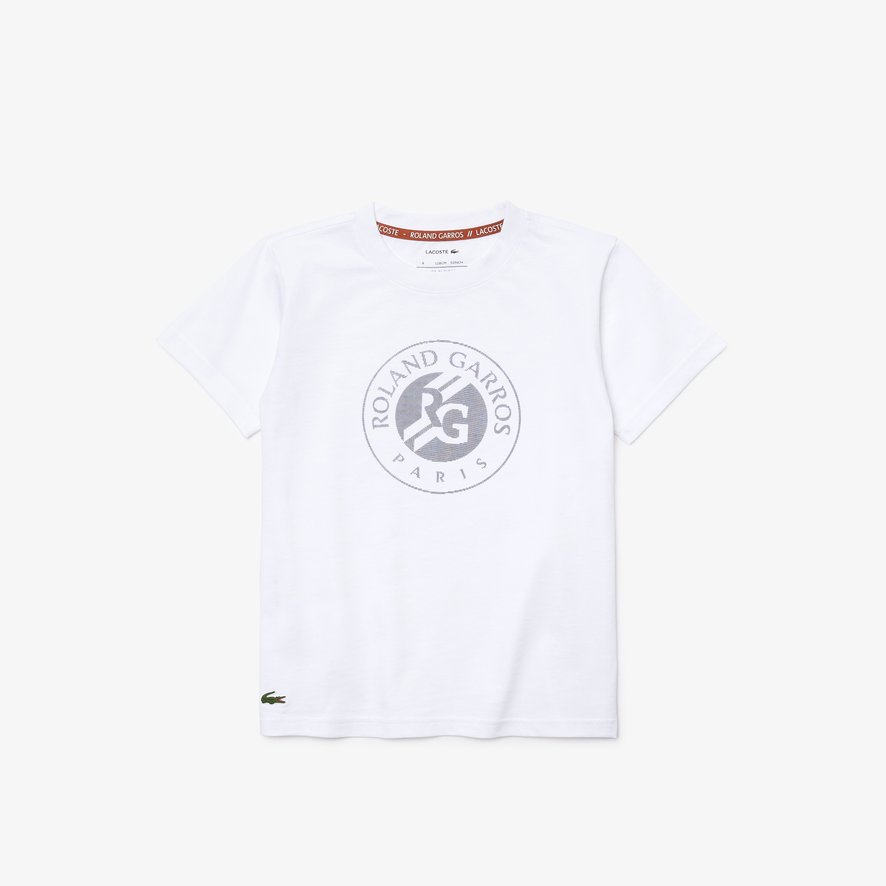 Lacoste x Roland-Garros boy t-shirt White | Roland-Garros Store