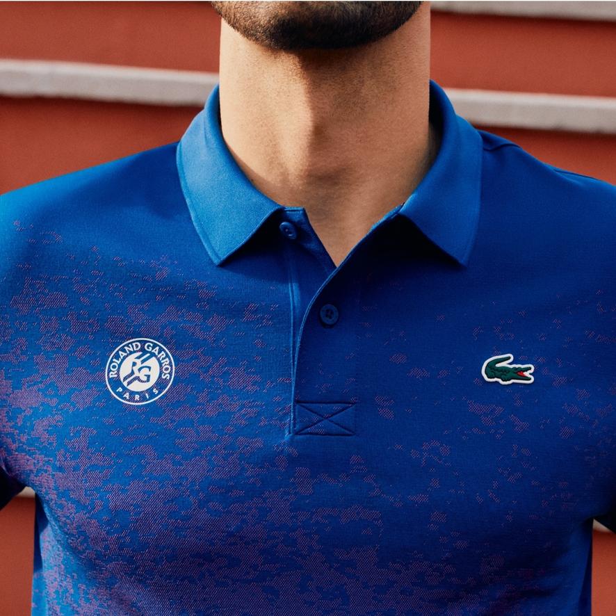 hirotasLACOSTE 「ROLAND GARROS」 Lacoste x Roland-Garros Performance Men Polo shirt - Navy