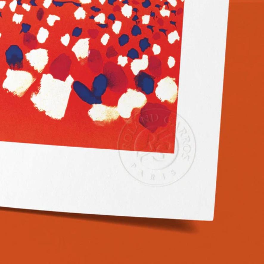 Oneart x Roland-Garros RG 1984 Poster30x40 cm in a pouch - Clay