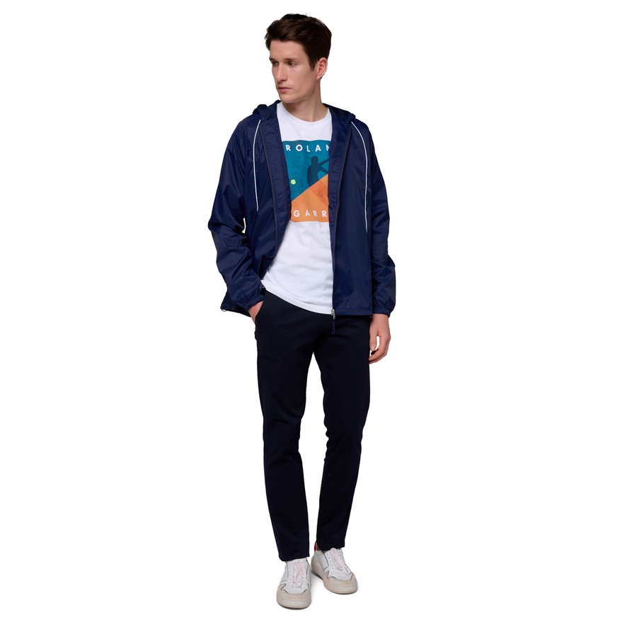 Man Foldable Windbreaker - Navy | Roland-Garros Store