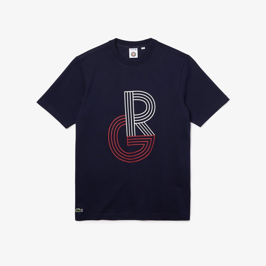 Lacoste for Roland-Garros man t-shirt - Navy | Store
