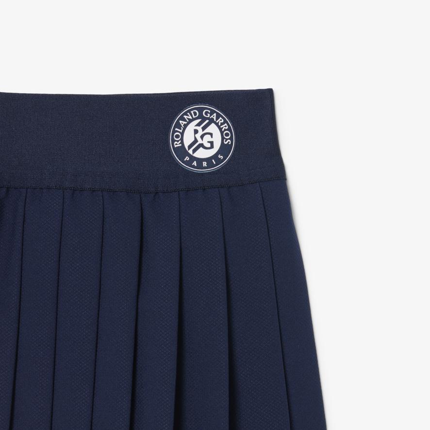 Lacoste x Roland-Garros Ball Girl women Skirt - Navy blue | Roland
