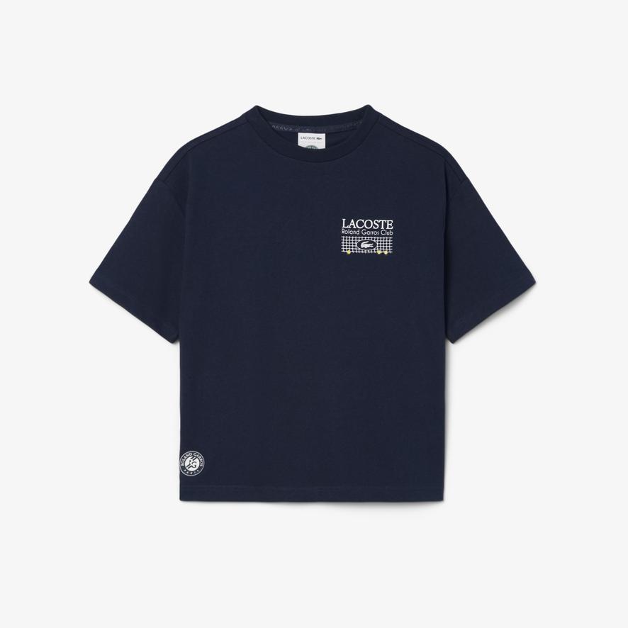 Lacoste x Roland-Garros Club kids T-Shirt - Navy blue | Roland
