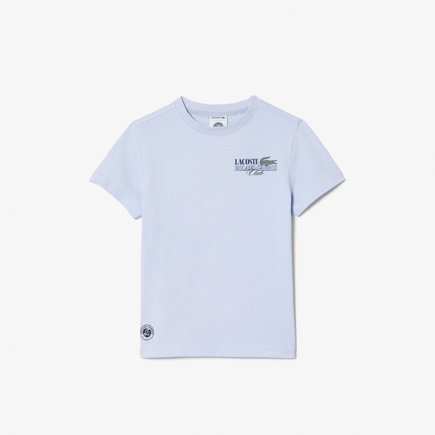 Lacoste★半袖 テニス Roland-Garros ロゴ スポーツ Tシャツ Roland Garros x Lacoste Edition Child's Sport Cotton T-shirt