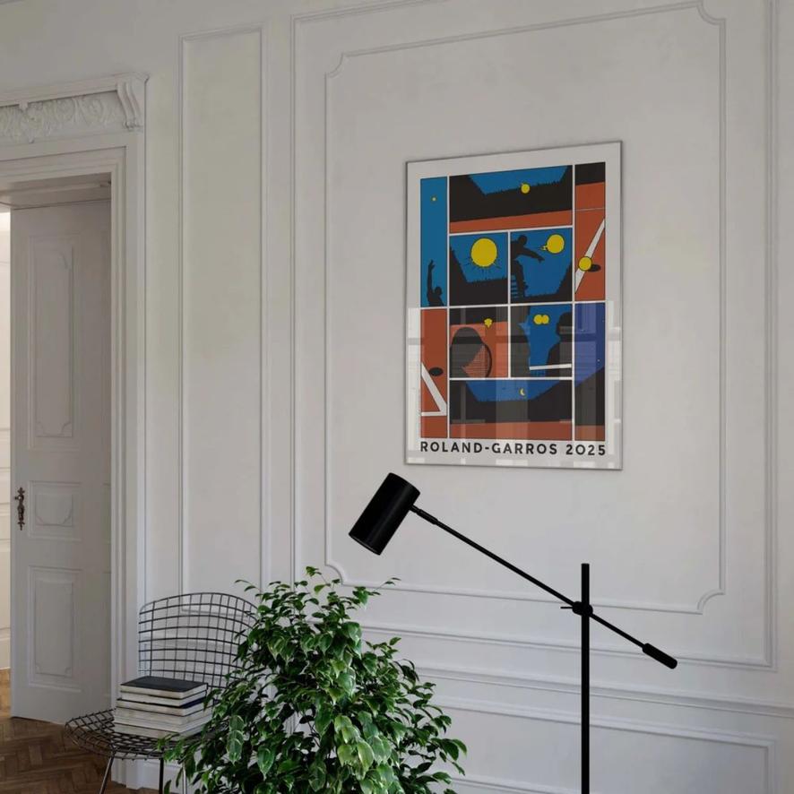 Oneart x Roland-Garros RG 2025 Poster 50x70 cm in tub - Multicolor