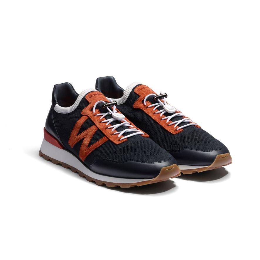 J.M Weston x Roland-Garros OMW Man Sneakers - Navy blue | Roland