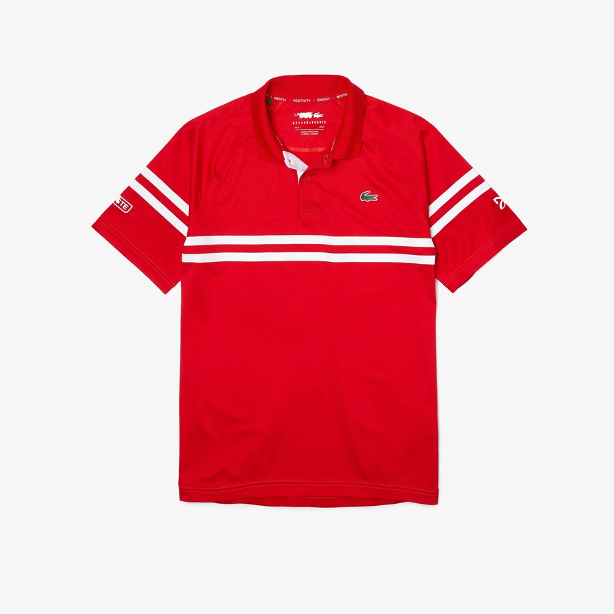 Polo homme Djokovic Roland Garros x Lacoste rouge