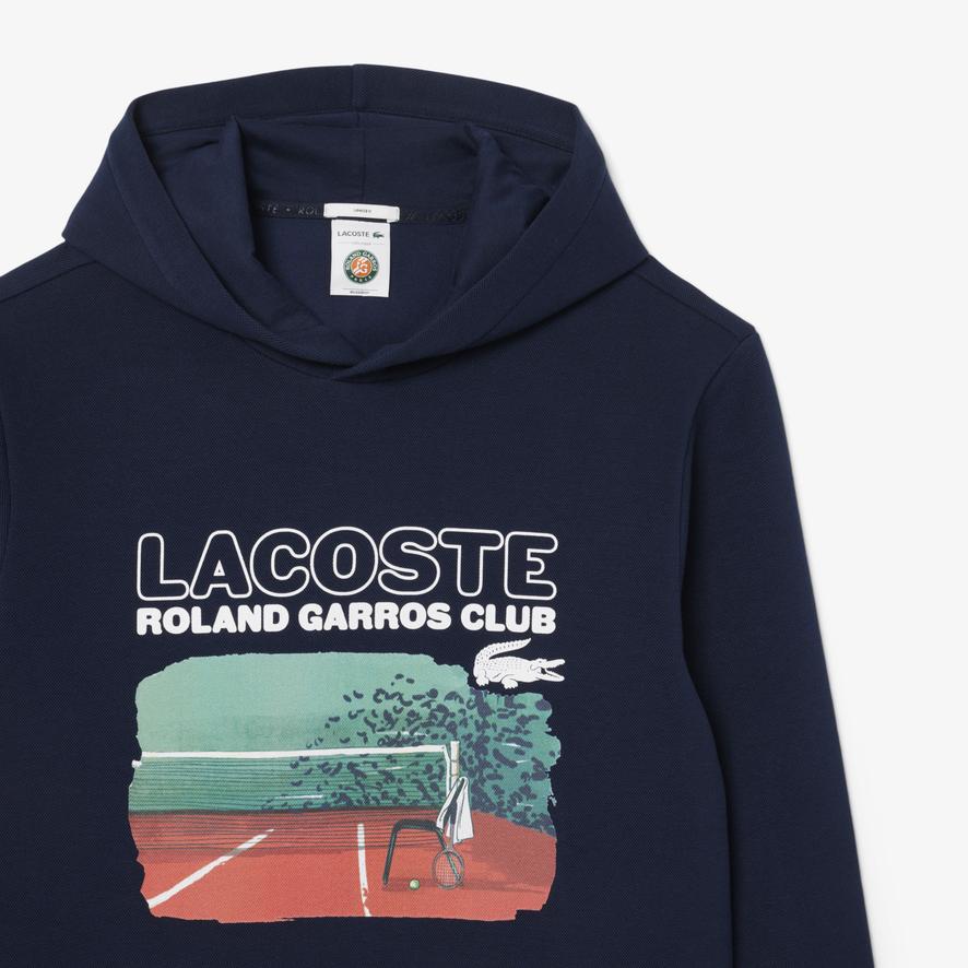 Lacoste x Roland-Garros Club Man Hoodie - Navy blue | Roland Lacoste x Roland-Garros Club Man Hoodie - Navy blue | Roland