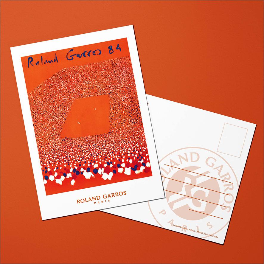 Oneart x Roland-Garros RG 1984 Postcard10.5x14.8 cm - Clay