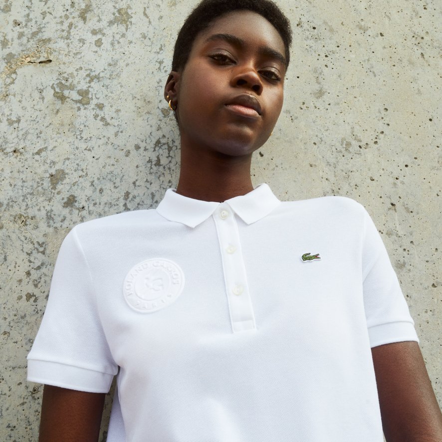 Montgomery Aan het liegen Begrafenis Lacoste for Roland-Garros woman polo shirt - White | Roland-Garros Store