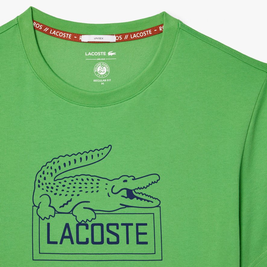 【新品】Roland garros official wear (L) Lacoste x Roland-Garros Striped unisex Shirt – Blossom | Roland