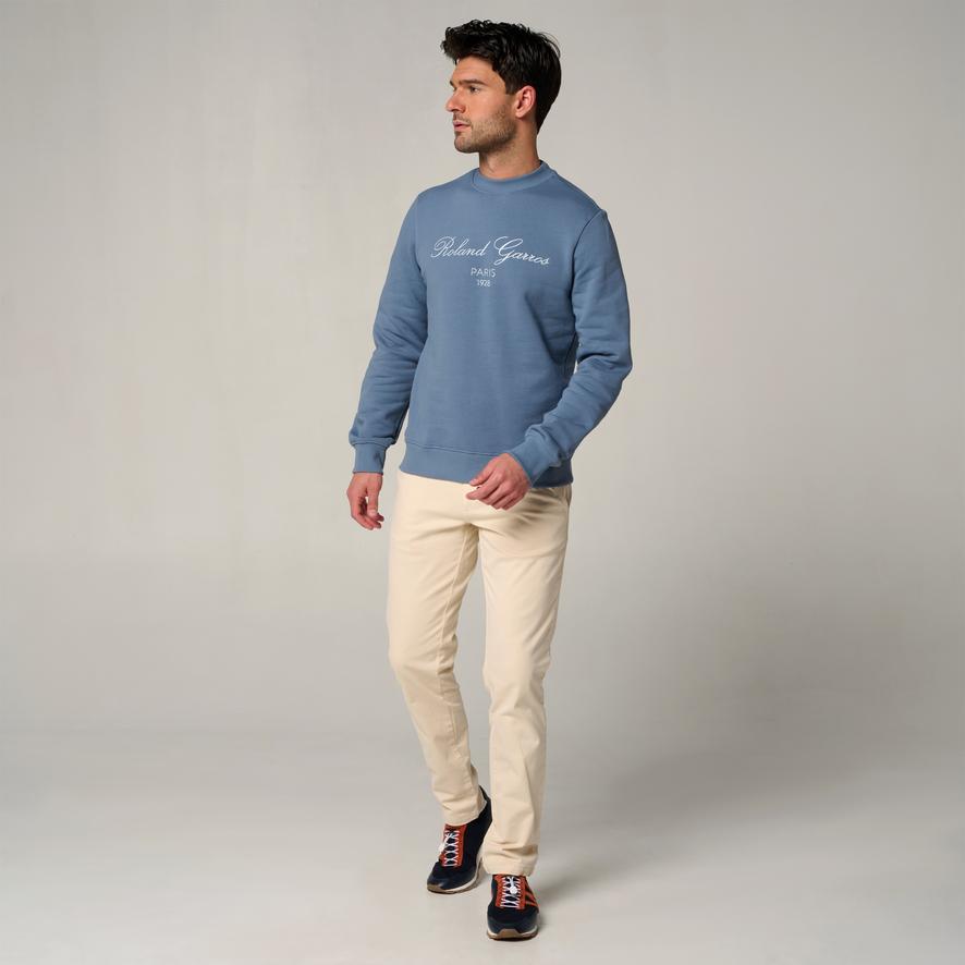 トップス garos Roland-Garros man Sporty Chic Sweatshirt - Navy | Roland-Garros Store