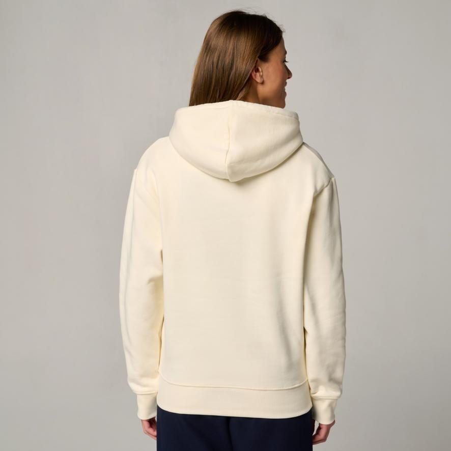 Sweat Roland Garros Pop Energy Femme - Pull Blanc Manches Bicolores Logo Tennis