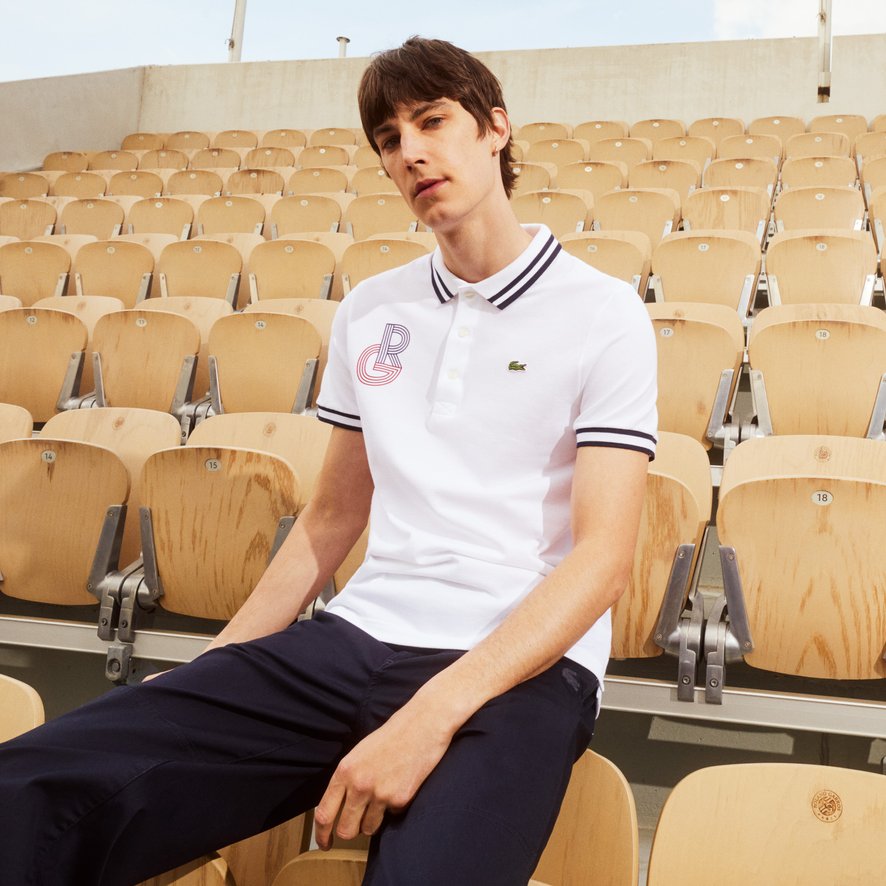 Roland-Garros man polo shirt - White 