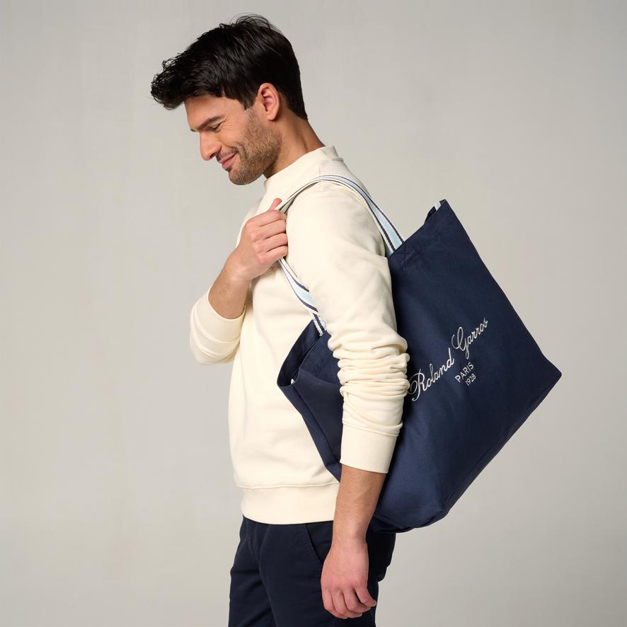 Roland-Garros Sporty Chic Maxi totebag - Blue | Roland