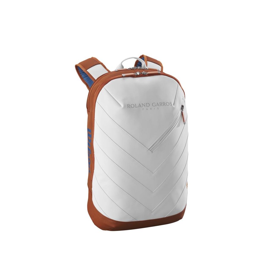Wilson x Roland Garros Tour Backpack racquet bag Ecru and Blue Roland Garros Store