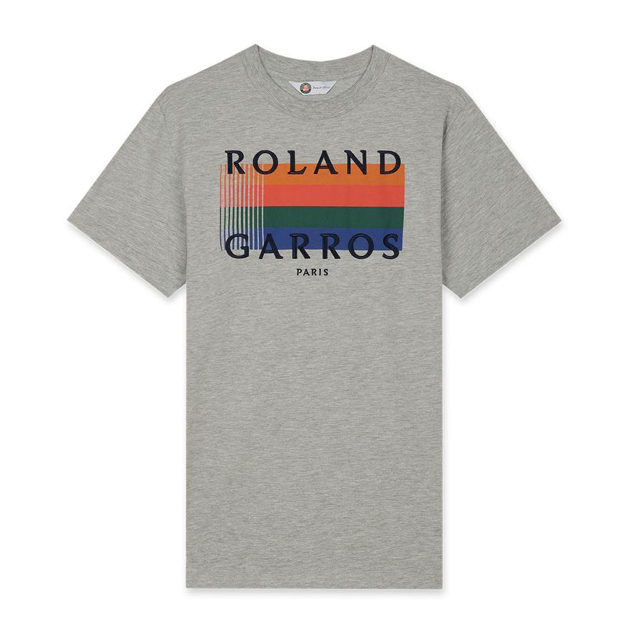 Roland-Garros Color Lines men T-Shirt - Gray | Roland-Garros Store
