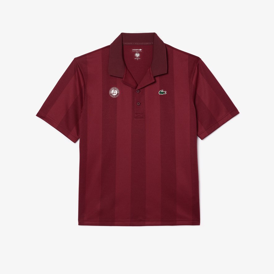 Lacoste x Roland Garros Unisex Ball boy Polo Burgundy Roland Garros Store