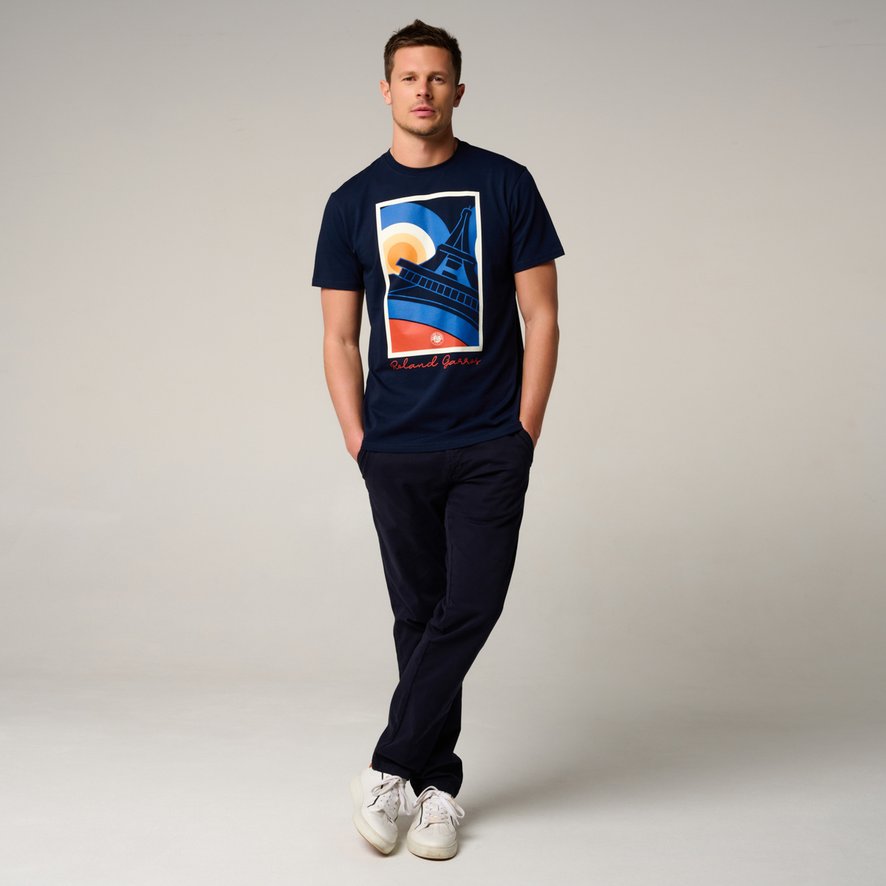 Roland-Garros Skyline man t-shirt - Grey | Roland-Garros Store