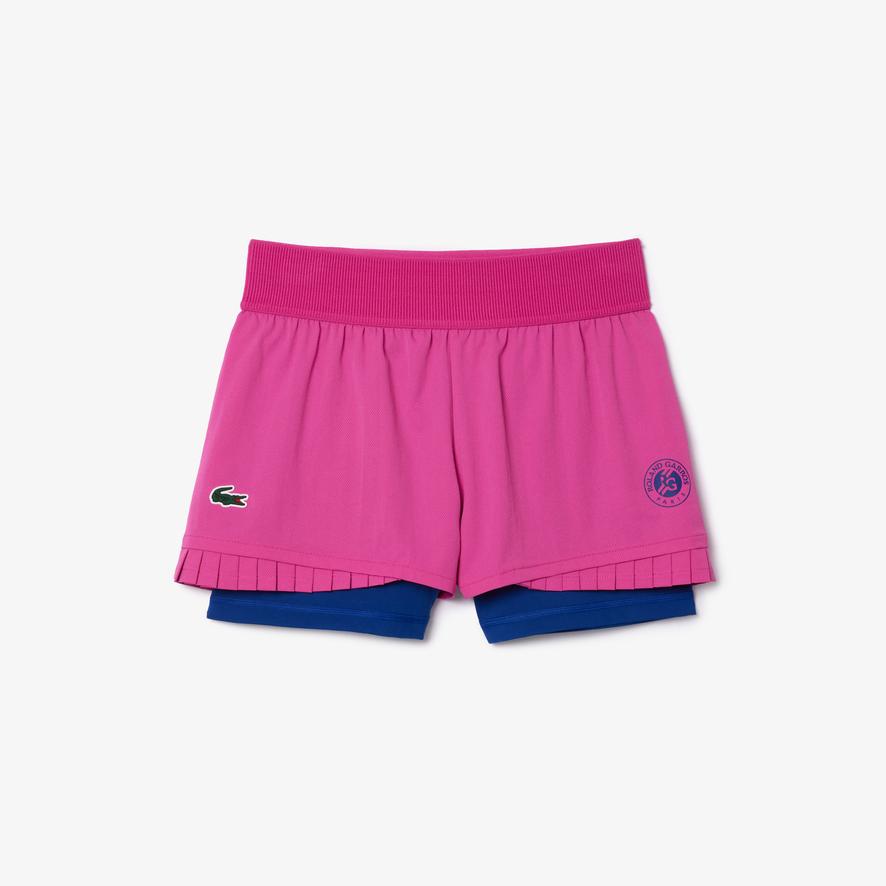 Short Tenue Avec Polo Lacoste Femme Lacoste Polo Rose - Main Image