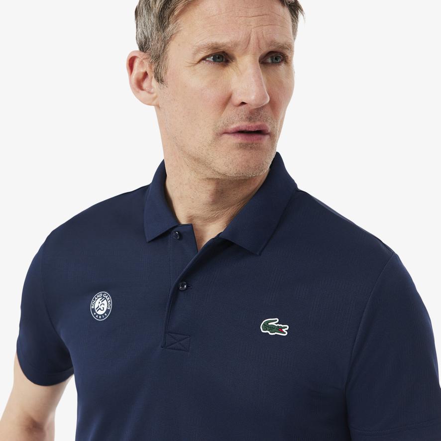 Lacoste x Roland-Garros Medvedev men Polo shirt - Navy blue