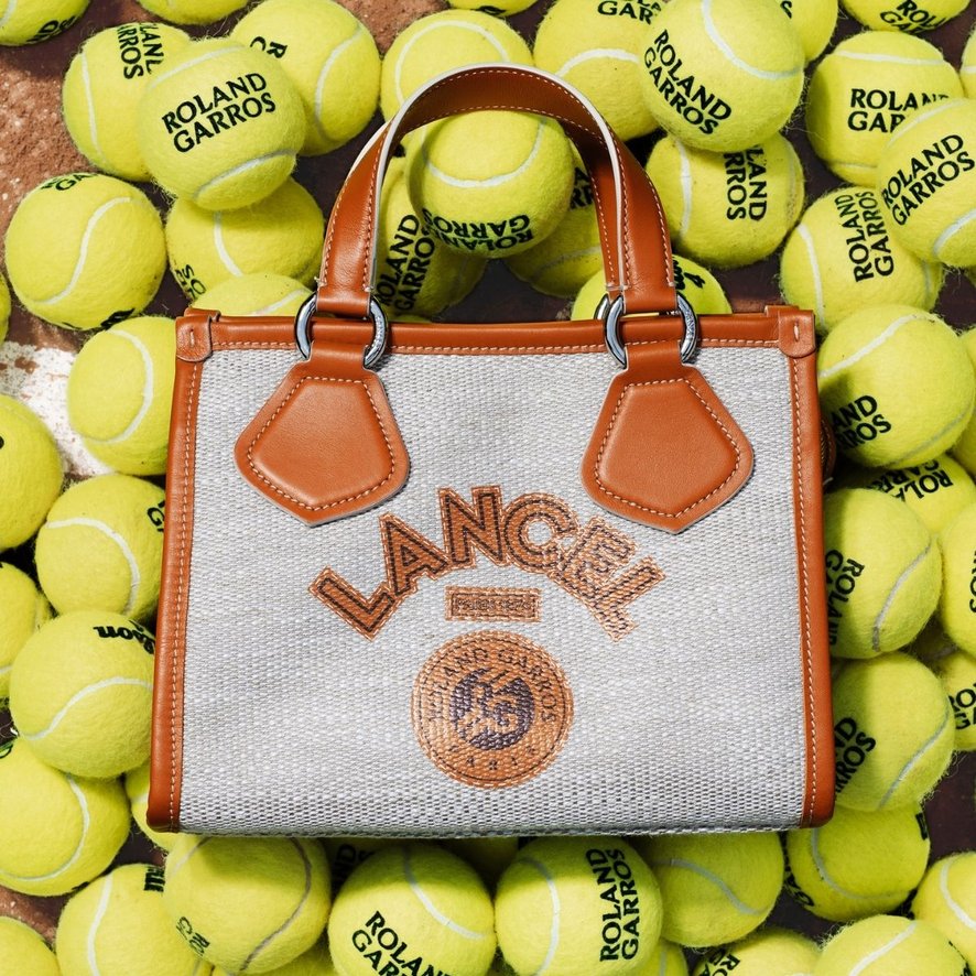 Lancel zipped bag for Roland Garros Clay Roland Garros Store