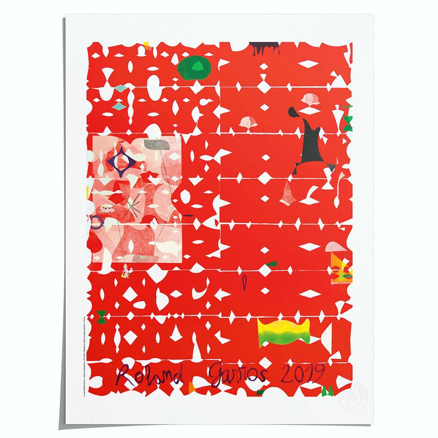 Oneart x Roland-Garros RG 2019 Poster50x70 cm in tub - Clay