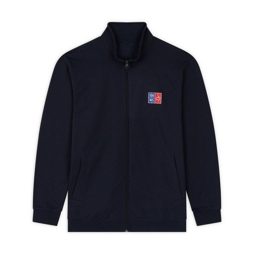 Roland Garros Unisex FFT zipped sweat Navy