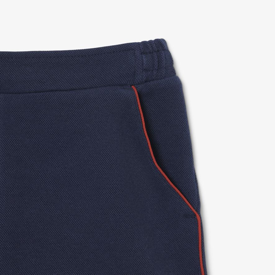 トップス garos Lacoste x Roland-Garros Club Boy Short - Navy blue | Roland-Garros