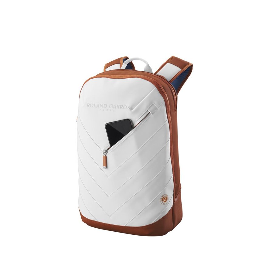 Wilson x Roland Garros Tour Backpack racquet bag Ecru and Blue Roland Garros Store