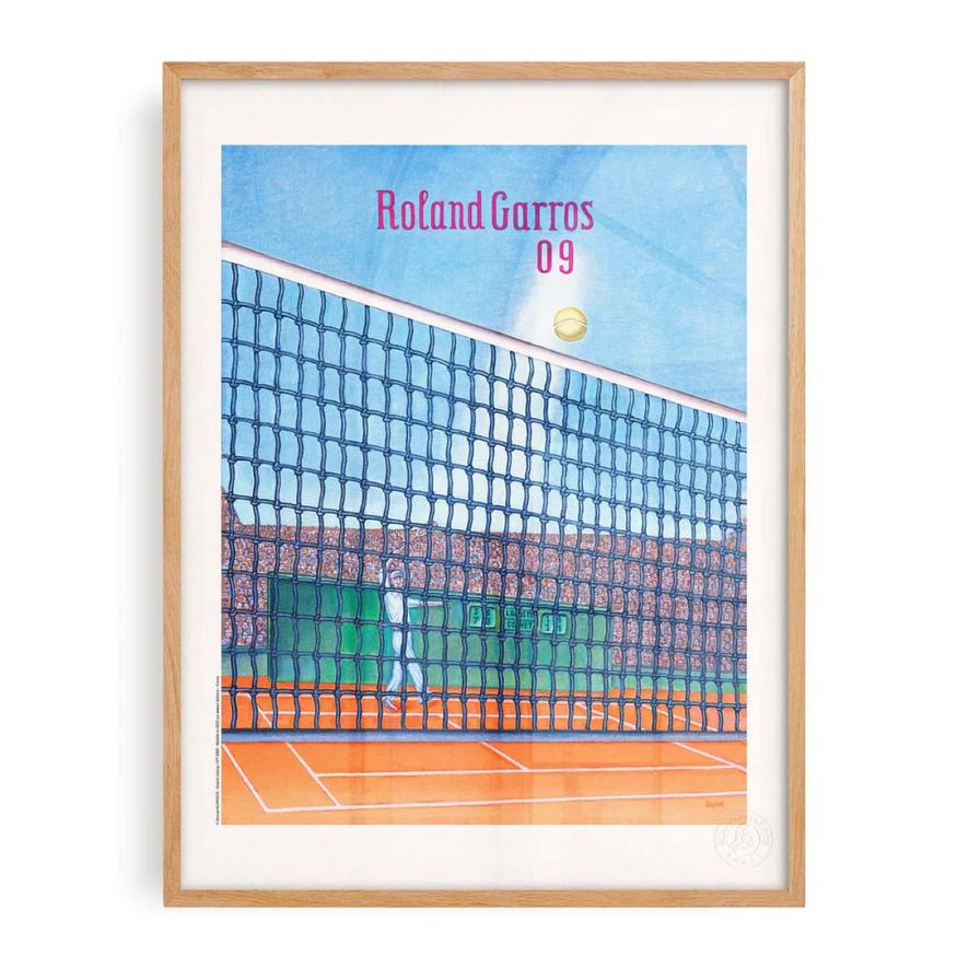 Oneart x Roland-Garros RG 2009 Poster30x40 cm in a pouch - Clay