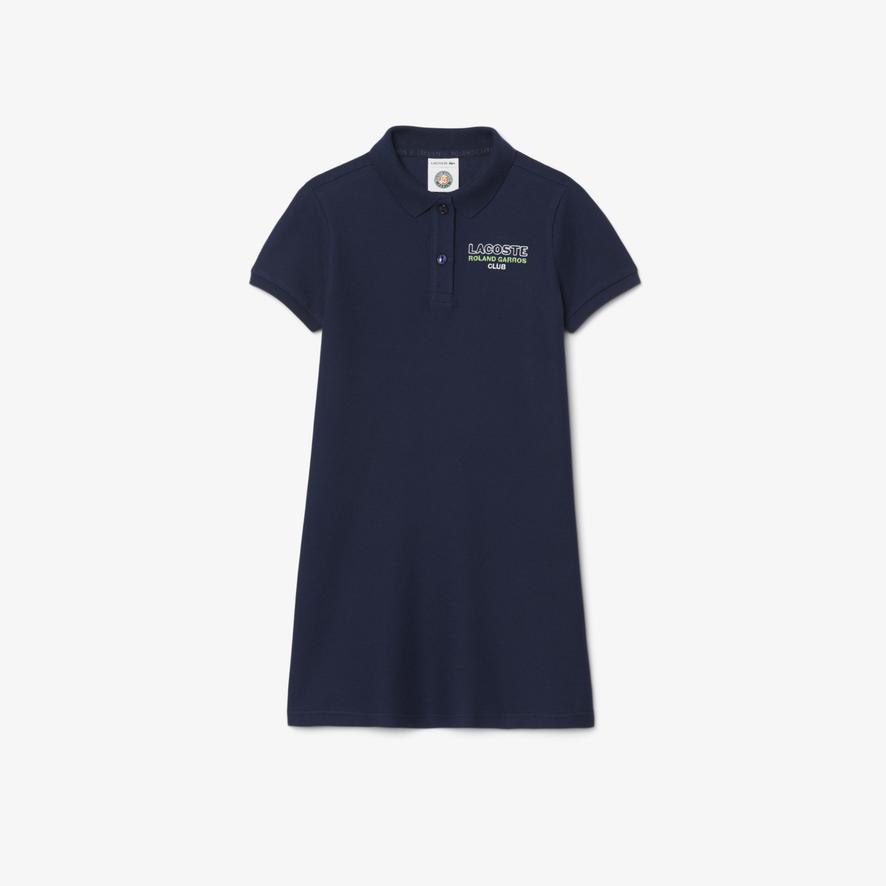 Lacoste x Roland-Garros Club Girl Dress - Navy blue | Roland