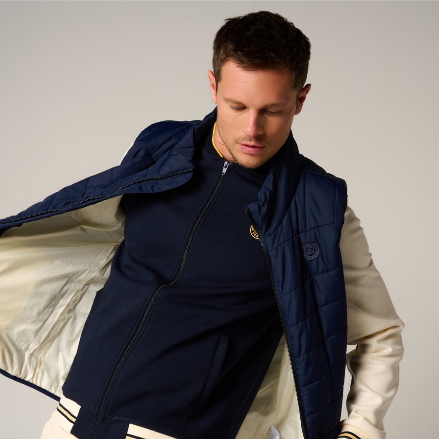 Roland Garros man Heritage Down Jacket Navy Roland Garros Store