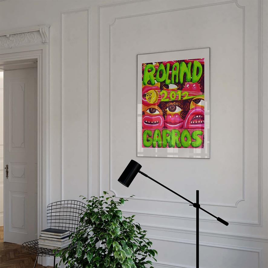 Oneart x Roland-Garros RG 2012 Poster50x70 cm in tub - Clay