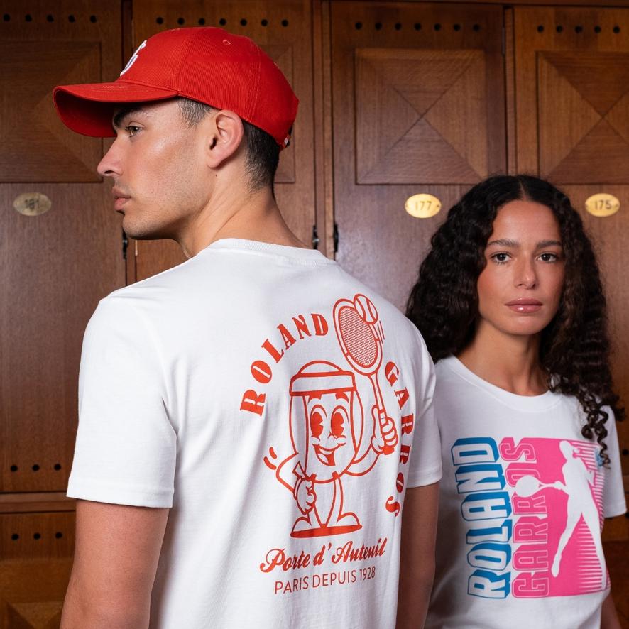 Roland-Garros man Mr Ball T-shirt - White | Roland-Garros Store