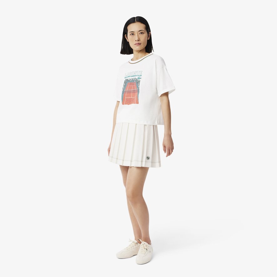 Lacoste x Roland-Garros Club Woman Skirt - Yellow | Roland