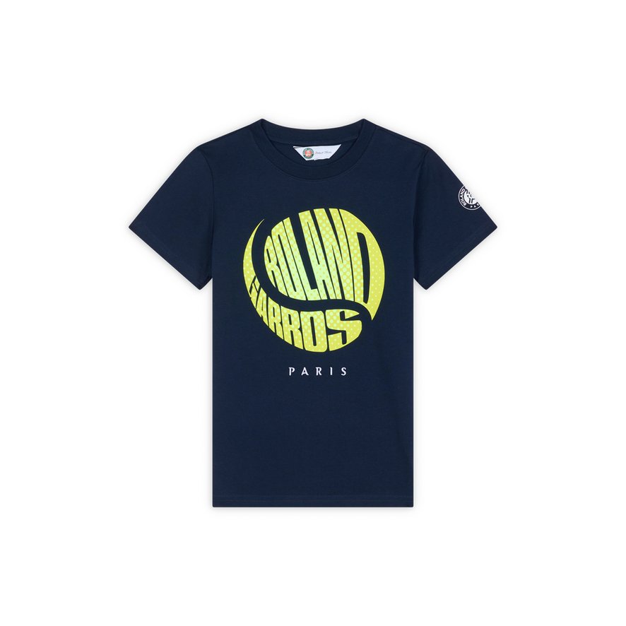 Ball t-shirt boy Roland-Garros - Navy Blue | Roland-Garros Store