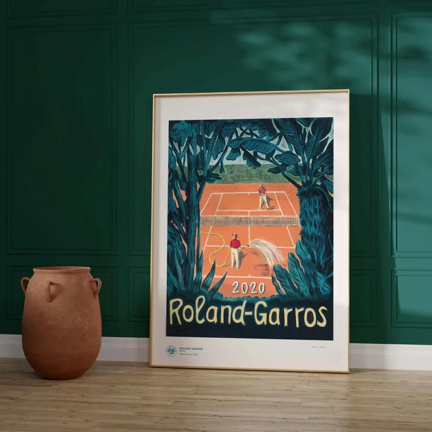 Oneart x Roland-Garros RG 2020 Exceptional poster70x100 cm in tub