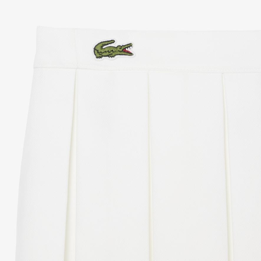 Lacoste x Roland-Garros Club women Skirt - Ecru | Roland-Garros Store