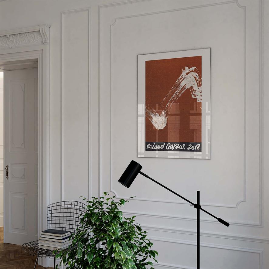 Oneart x Roland-Garros RG 2018 Poster50x70 cm in tub - Clay