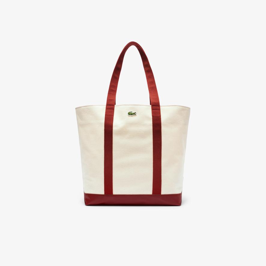 hirotasLACOSTE 「ROLAND GARROS」 Lacoste x Roland-Garros Shopping bag - Ecru | Roland-Garros