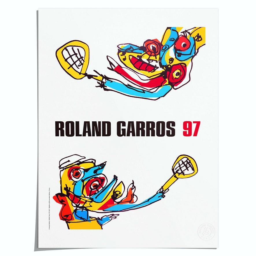 Oneart x Roland-Garros RG 1997 Poster50x70 cm in tub - Clay