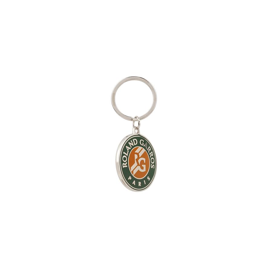 Roland-Garros Three-tone logo keychain - green | Roland-Garros Store