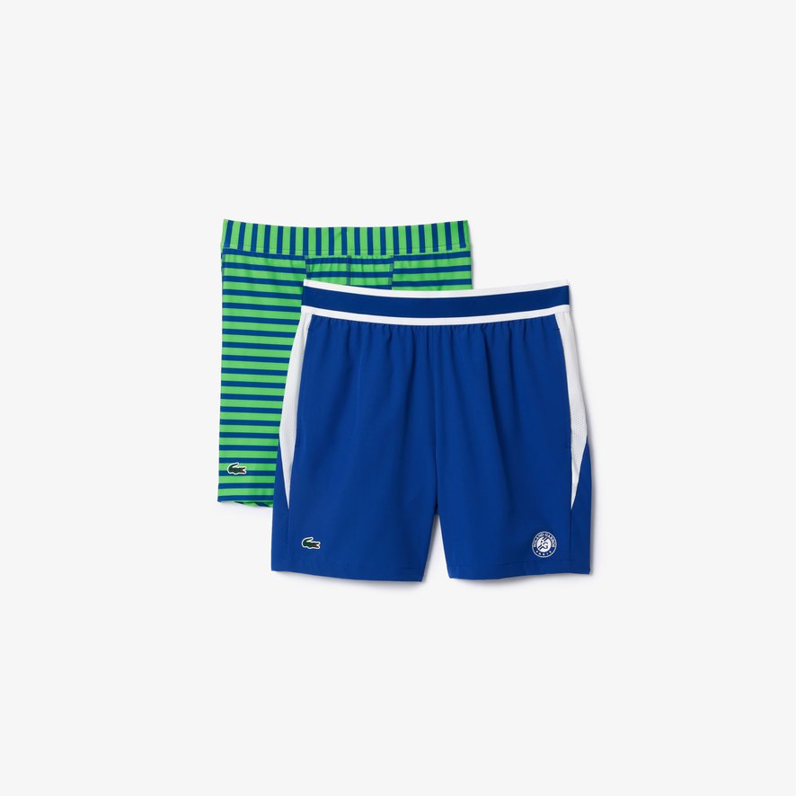 Lacoste x Roland Garros Men s Performance Short Blue Roland Garros Store